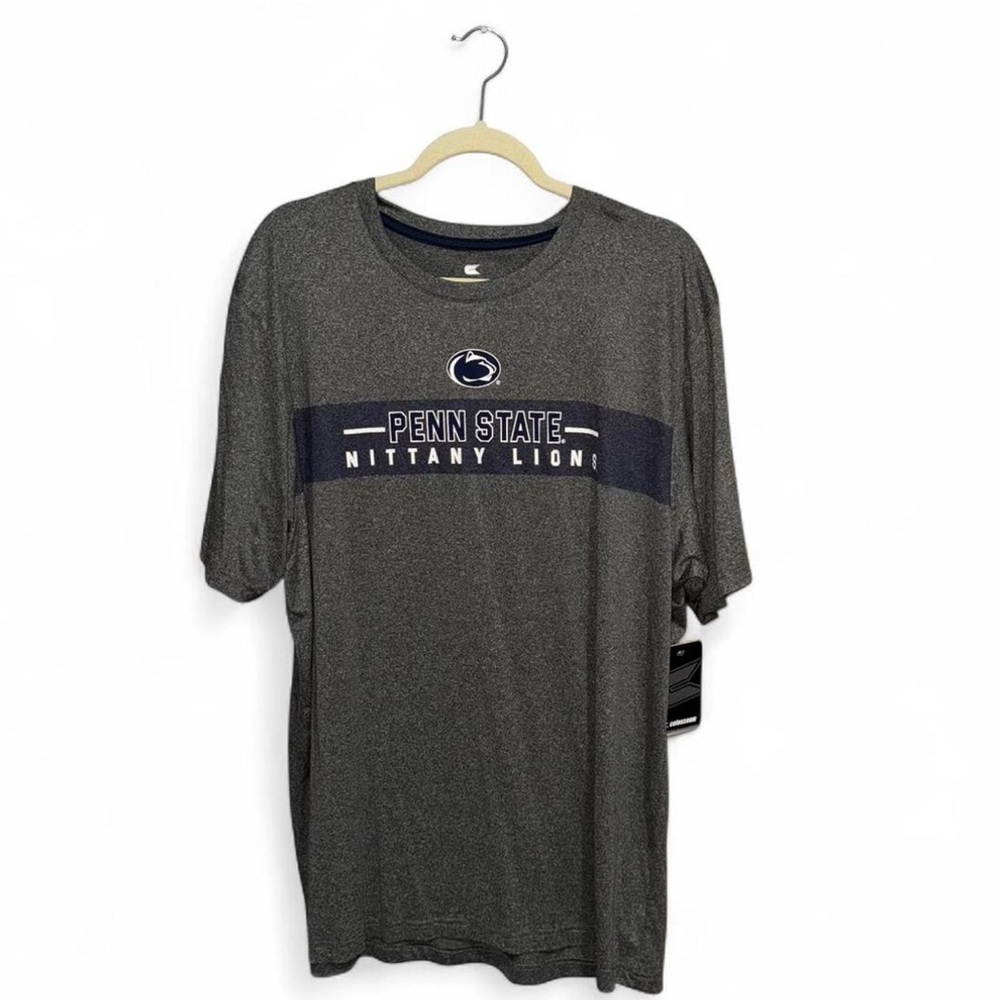 NWT Colosseum Penn State Nittany Lions Gray Men’s Short Sleeve Shirt Size XL